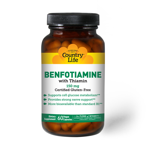 Country Life Benfotiamine 150mg 60 Capsules