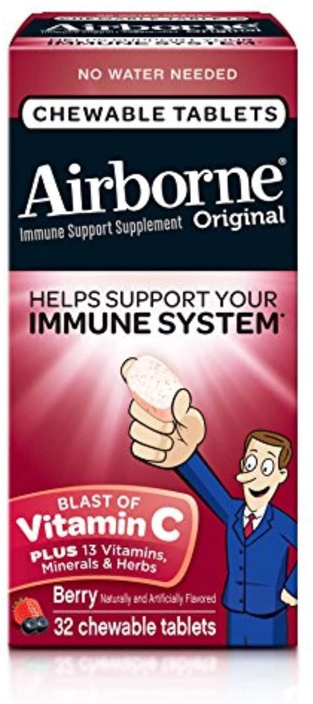 Airborne Very Berry 32 Chewable Tablets