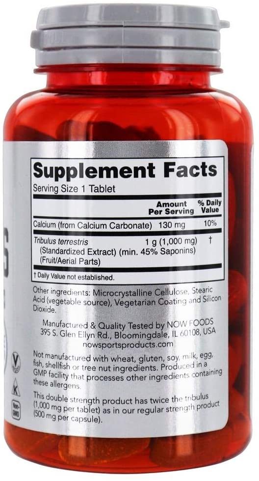 Now Sports Tribulus 1000Mg Tablets