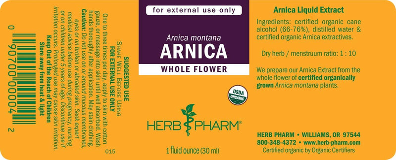 HERBS PHARM ARNICA 1 Oz