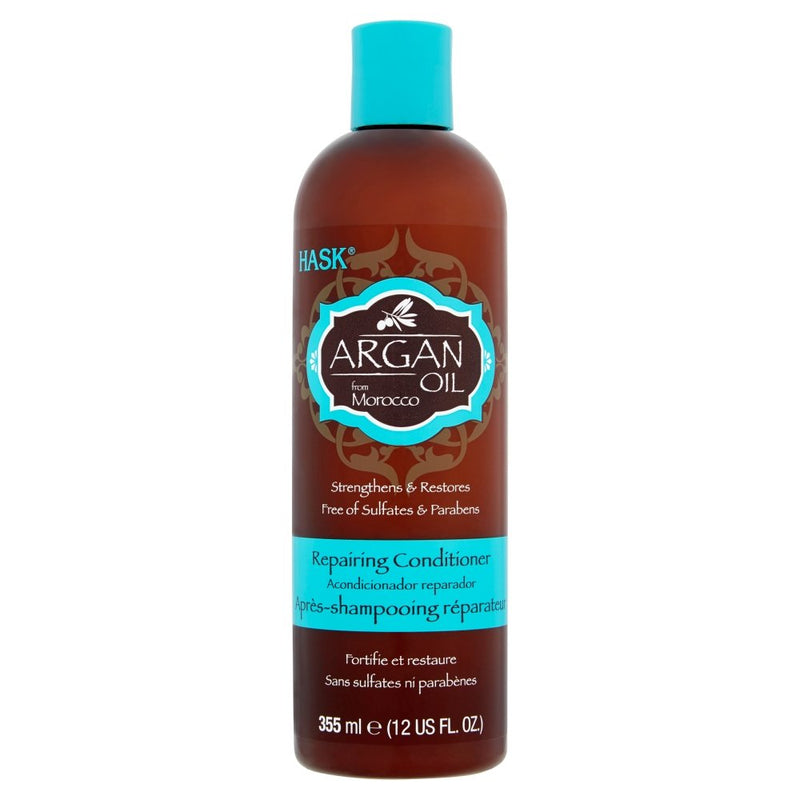 Acondicionador de reparación de aceite de argán hask - 12 oz