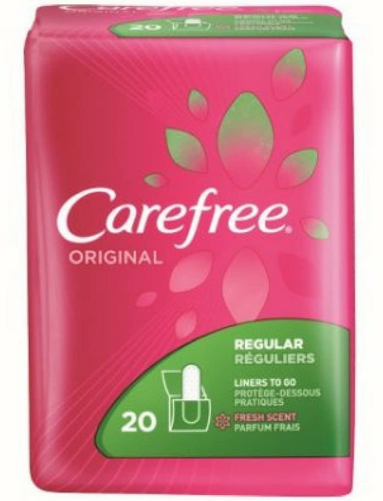 Carefree Original Pantiliners To Go Regular Fresh Scent 20 CT