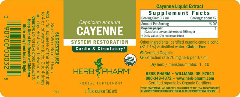 HERBS PHARM CAYENNE 1Oz
