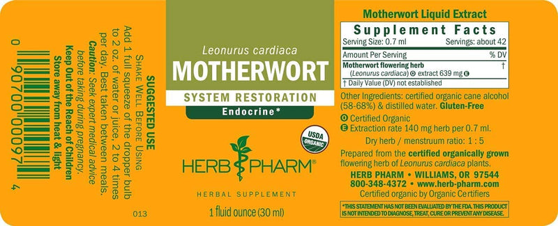 HERBS PHARM MOTHERWORT 1Oz