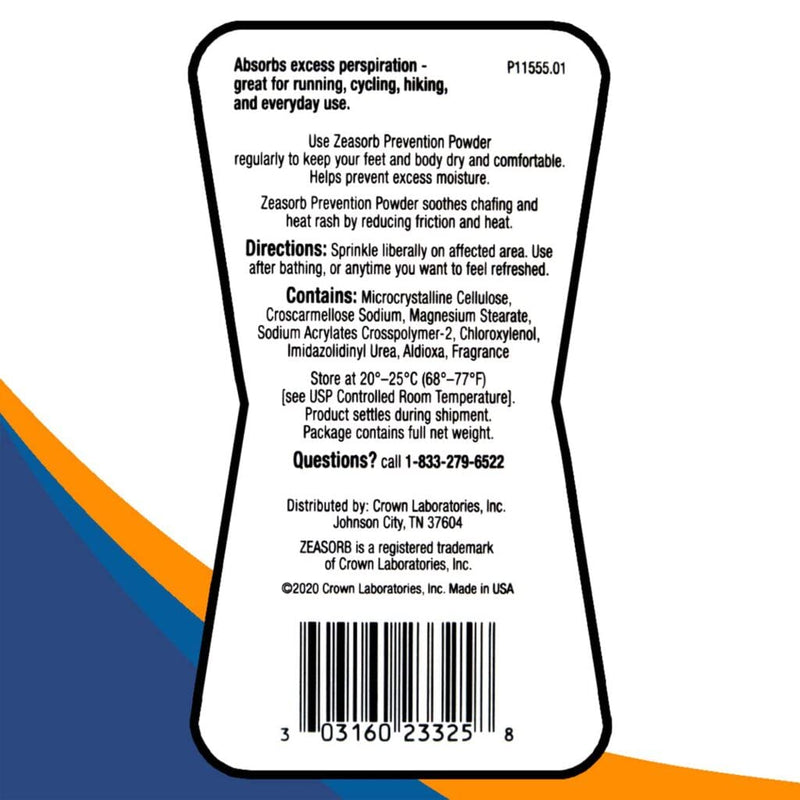 Zeasorb Prevention Super Absorbent Powder 2.5oz