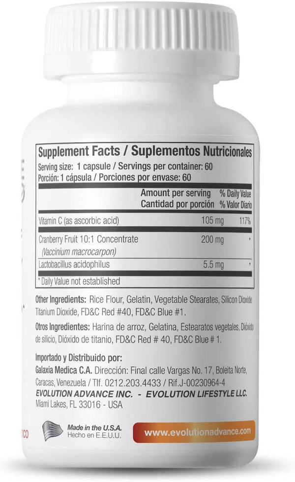Evolution Advance Cranberry + Vitamin C Capsules