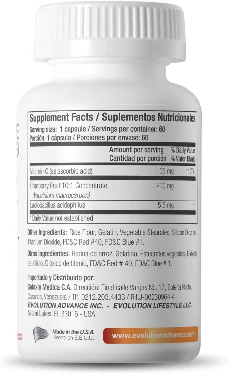 Evolution Advance Cranberry + Vitamin C Capsules