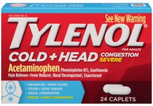 TYLENOL Cold Head Congestion Severe 24 Caplets