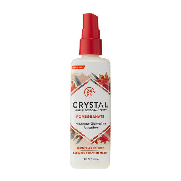Crystal Mineral Deodorant Spray, Pomegranate, 4.0 oz