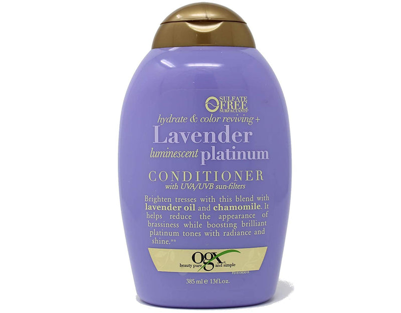 Acondicionador OGX Lavender Platinum Tone Reviving 13 oz
