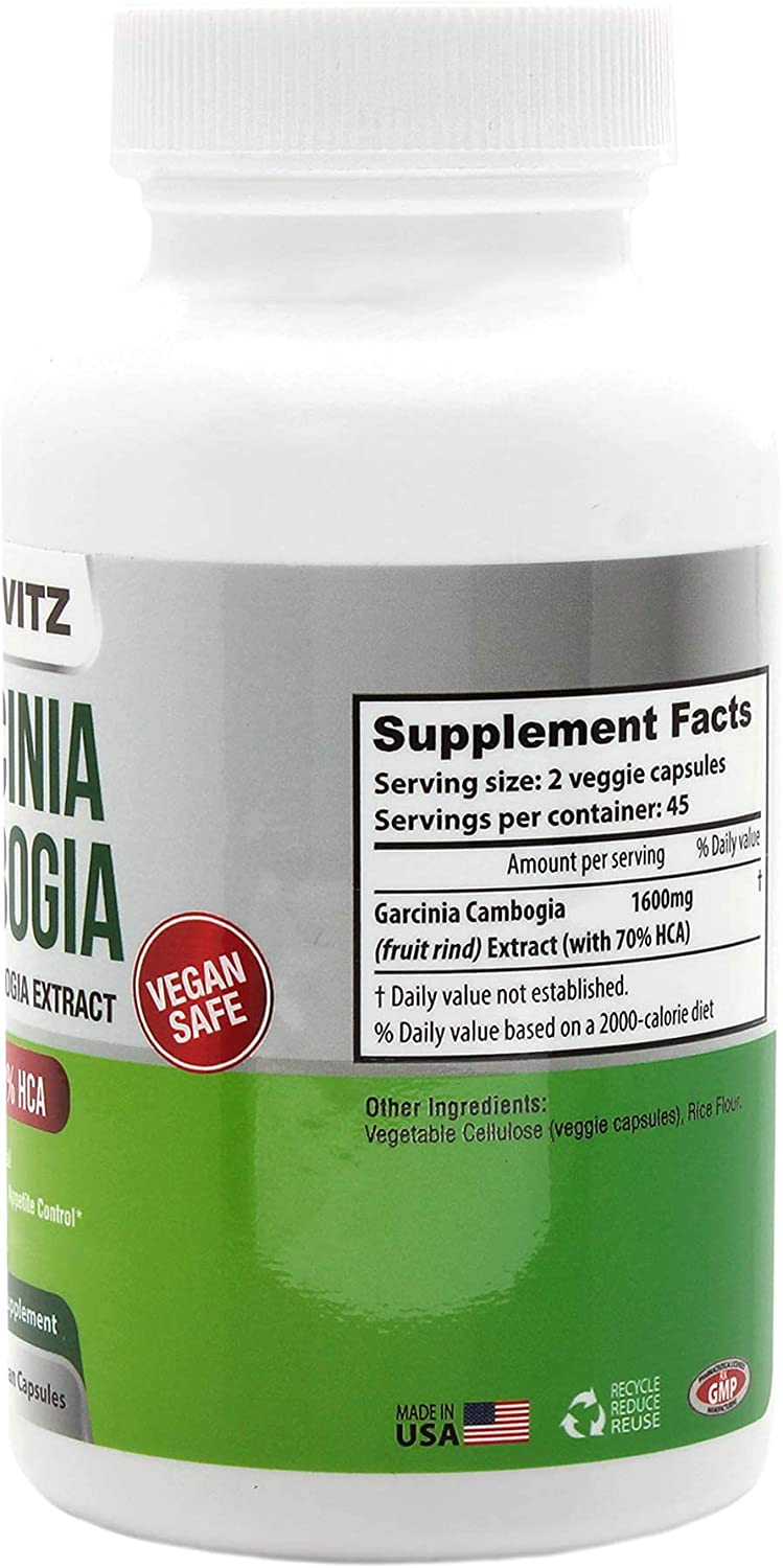 Natuvitz Garcinia Cambogia Extract Vegetarian Capsules