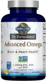 Jardín de la vida avanzado Omega Brain & Heart Health 180 Softgels