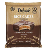 Deluxe Rice Cake Chocolate negro con caramelo 1oz