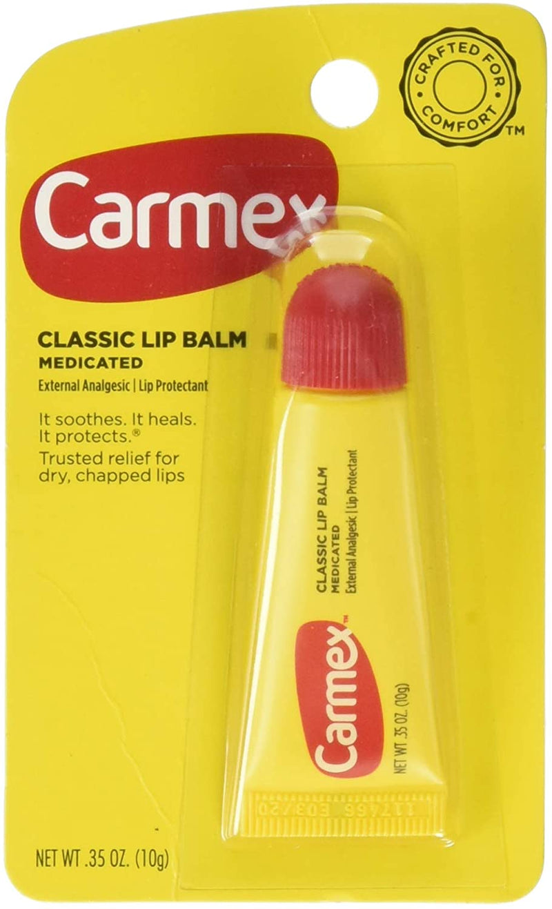 Carmex clásico de bálsamo labial, medicado, 0.35 oz