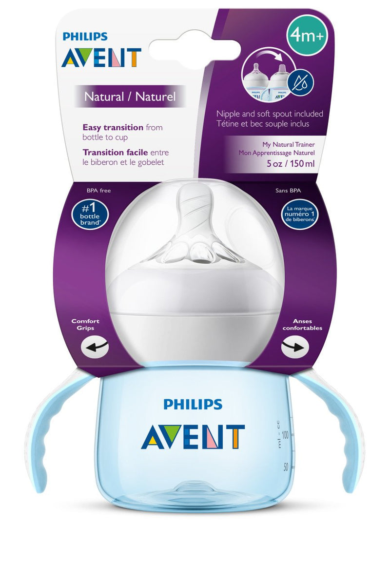 Avent Natural Transition Cup 4M+ 5Oz Blue