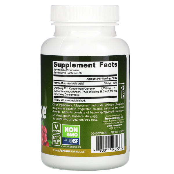 Jarrow Formulas Cran Clearance 680 mg Capsules