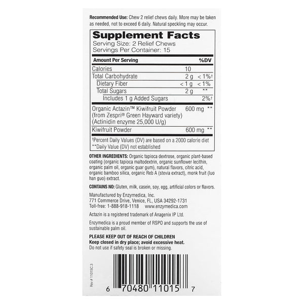 Enzymedica Kiwi Regularity 30 Chewables