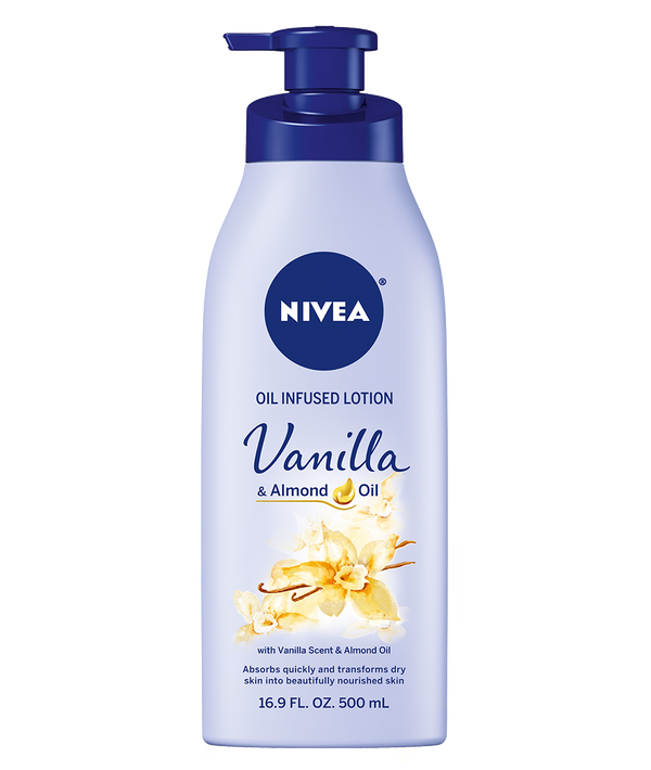 Nivea vainilla y almendras en la loción infundida