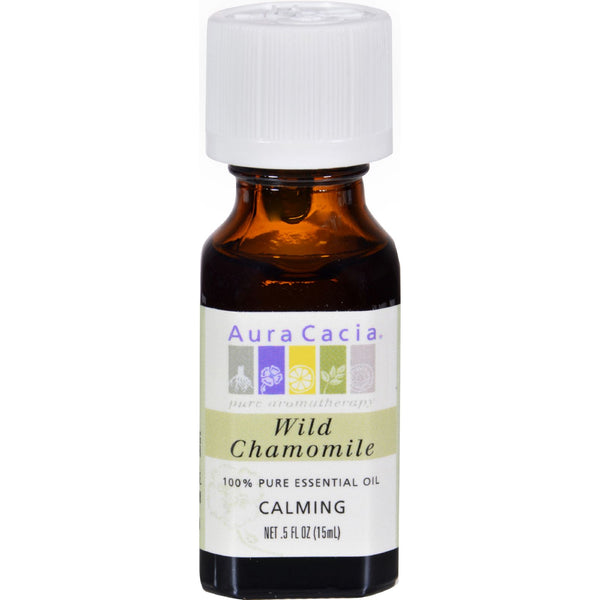 Aura Cacia Essential Oil Wild Chamomile 0.5 Ounce