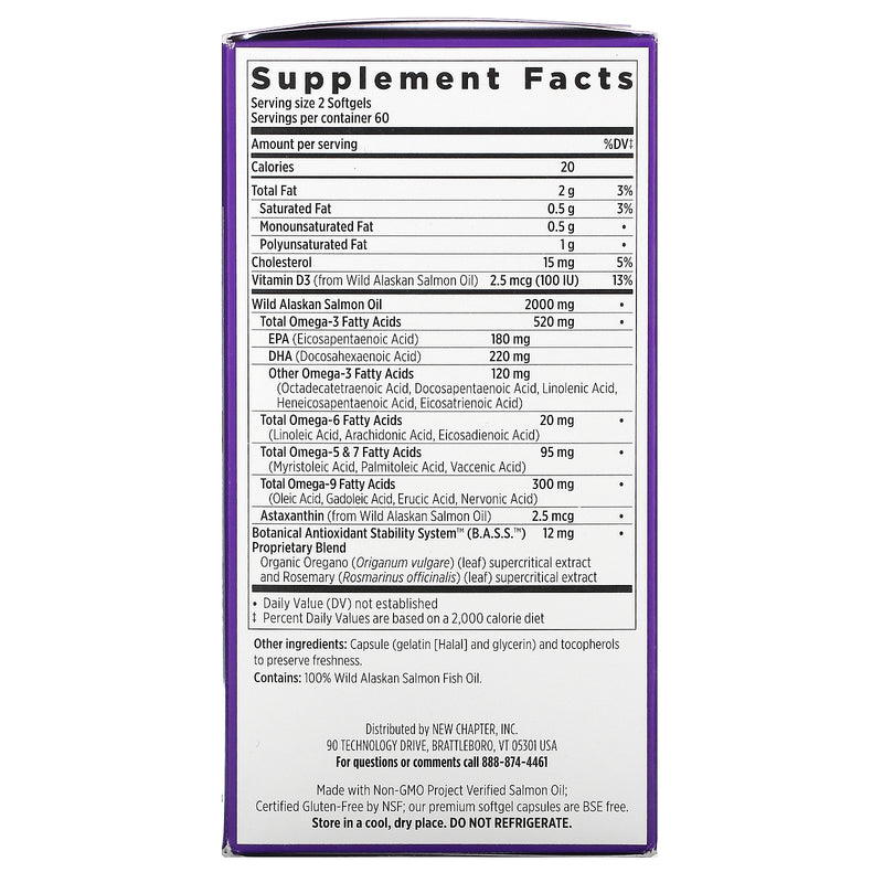 Nuevo capítulo Wholemega 1000 mg 120 Softgels