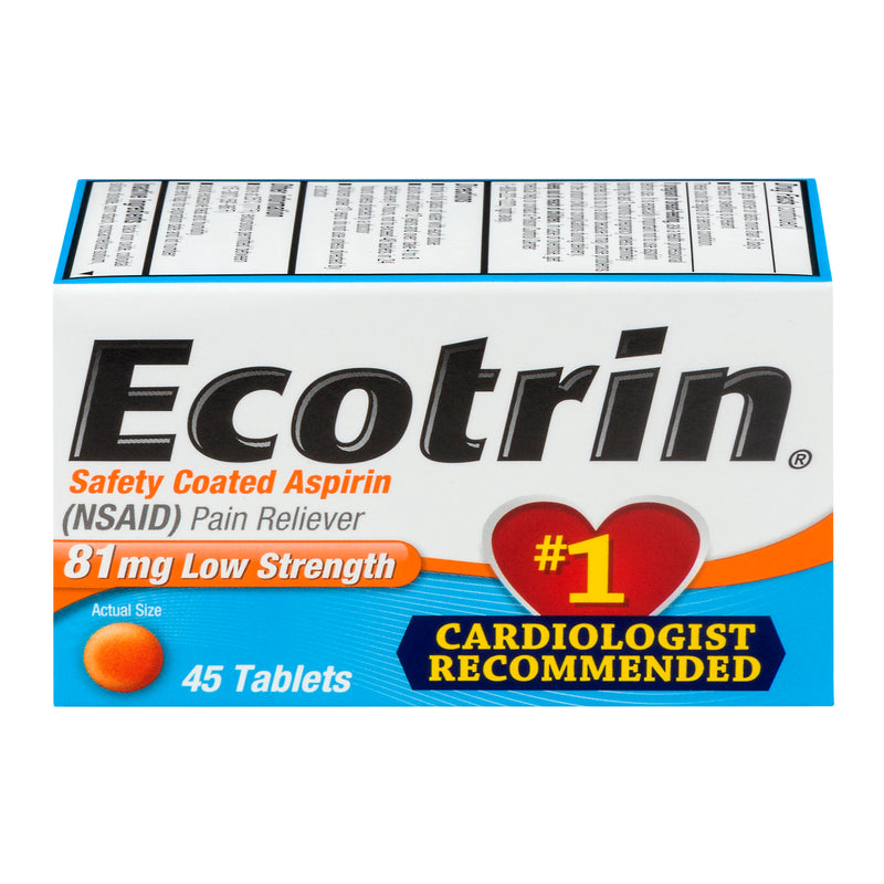 Ecotrin Low Strength Aspirin 81 mg 45 Tablets