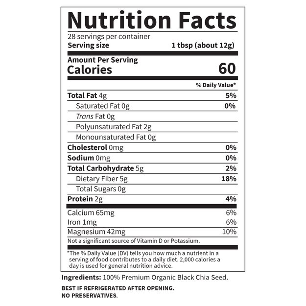 Garden Of Life Organic Chia Seed 12 Oz