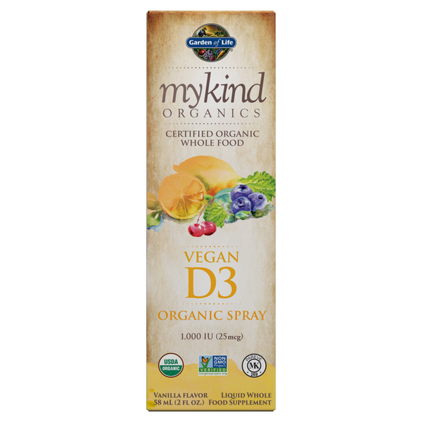 Garden of Life Mykind D3 Organic Spray 1,000 IU Vanilla