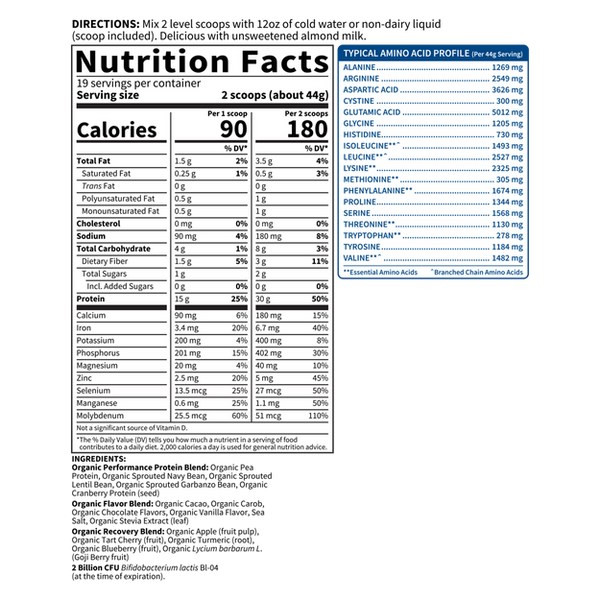 Garden Of Life Protein Organic Sport Chocolate 29.6