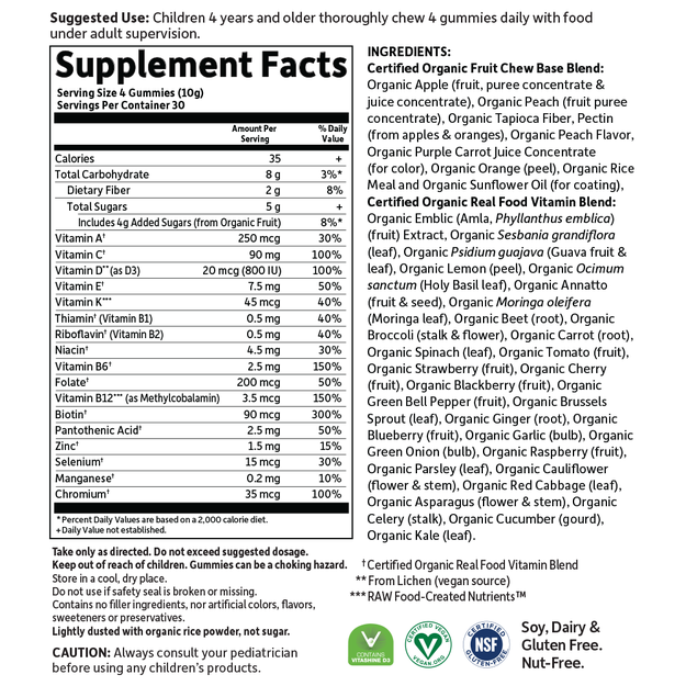 Garden Of Life Kids Multi Organic Vitamin Gummies