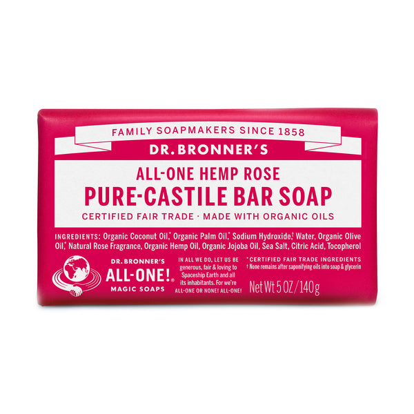 El jabón de uso puro del Dr. Bronner, Rose de cáñamo All-One, 5 onzas