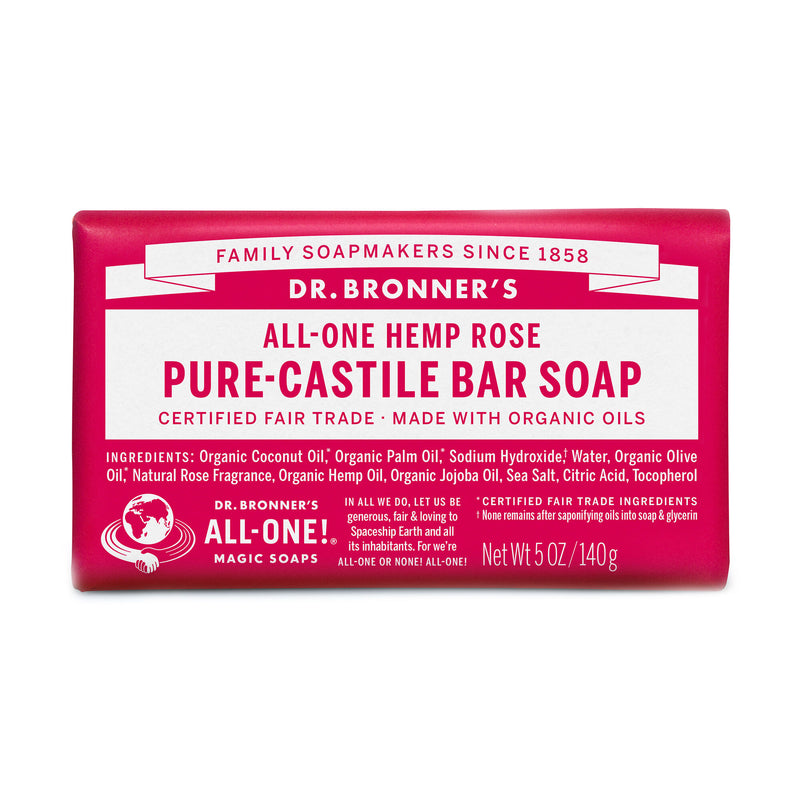 El jabón de uso puro del Dr. Bronner, Rose de cáñamo All-One, 5 onzas