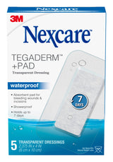 El aderezo transparente impermeable de NexCare Tegaderm, la barrera germinal, tiene hasta 7 días,