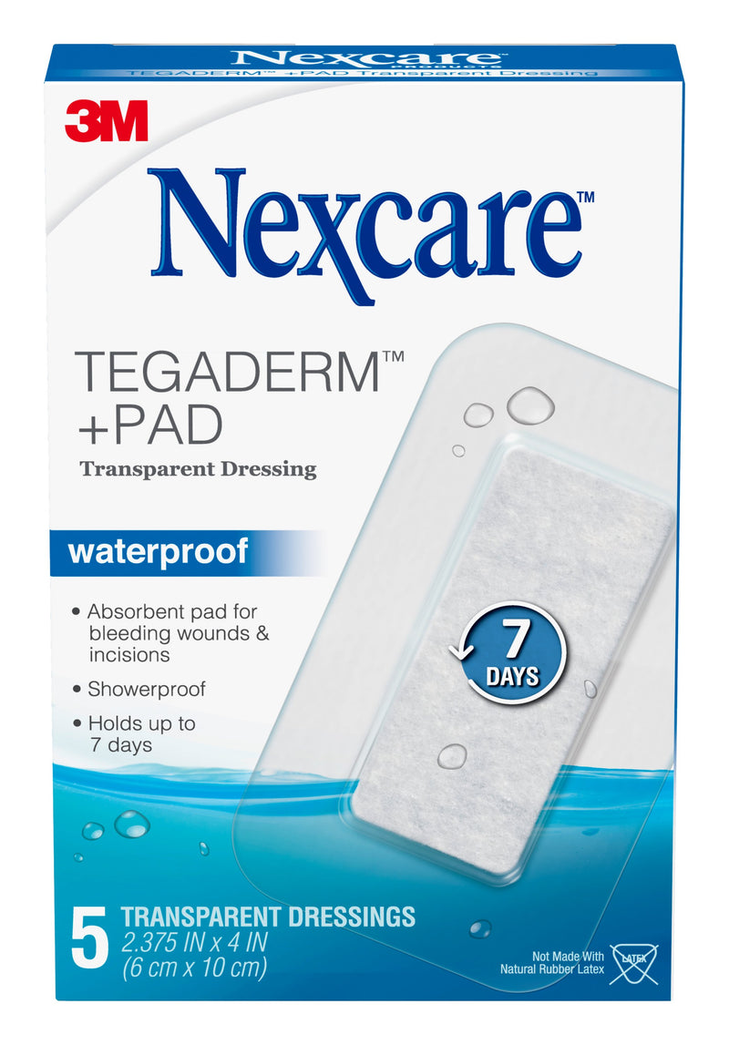 El aderezo transparente impermeable de NexCare Tegaderm, la barrera germinal, tiene hasta 7 días,