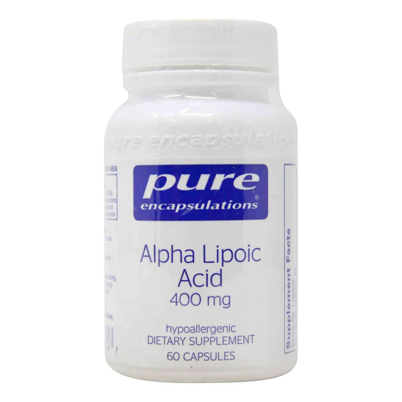 Encapsulaciones puras cápsulas de ácido alfa lipoico 400 mg