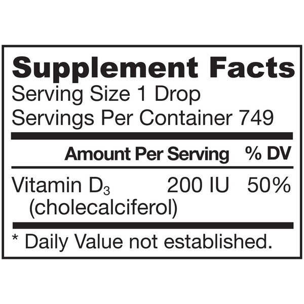 Jarrow Formulas Yum Yum D3 200 Iu Liquid 0.9Oz