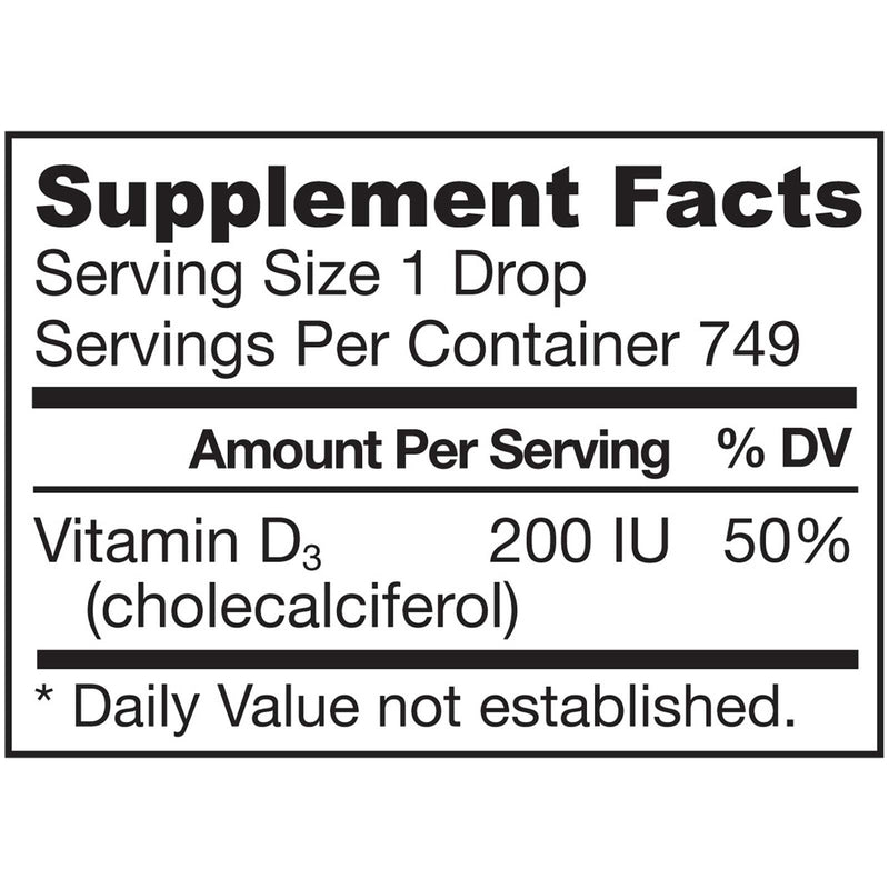 Jarrow Formulas Yum Yum D3 200 Iu Liquid 0.9Oz