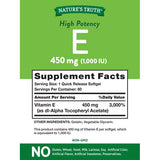Nature's Truth High Potency E 1000 IU 60 Softgels