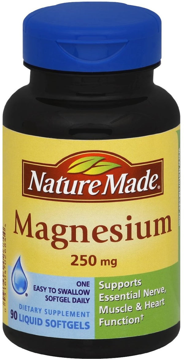 Nature Made Magnesium 250 mg Liquid Softgels 90 ea
