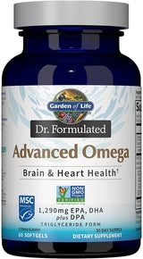Jardín de la vida avanzado Omega Brain & Heart Health 60 Softgels