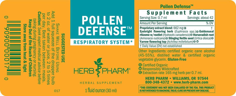 Herbs Pharm Pollen Defense 1oz