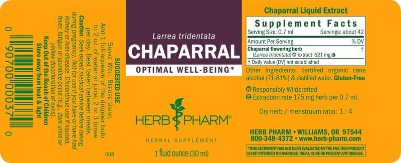 Hierbas pharm chaparral 1oz