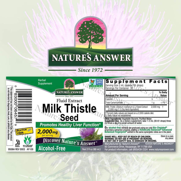 NATURES ANSWER MILK THISTLE SEED 2 Oz