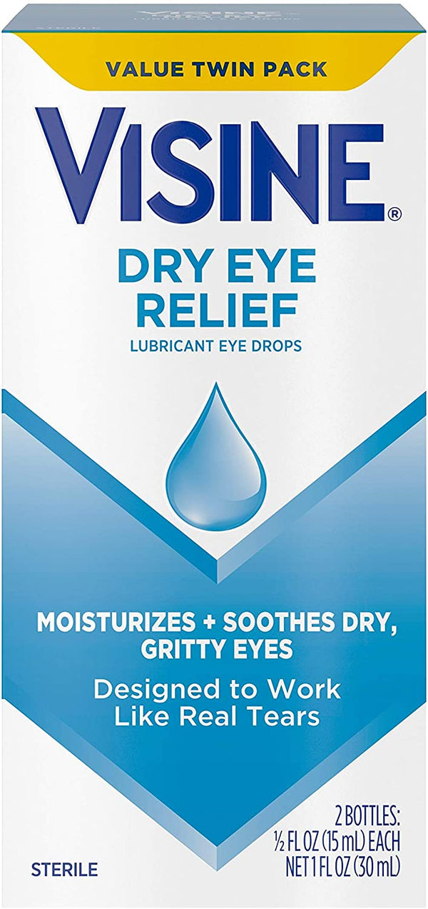 Visine Dry Eye Relief Lubricant Eye Drops