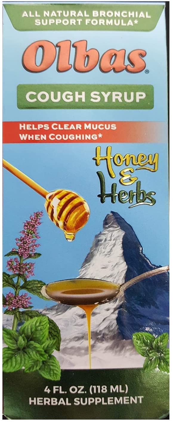 Jarabe de tos Olbas todo el soporte bronquial natural 4 fl. Onz.