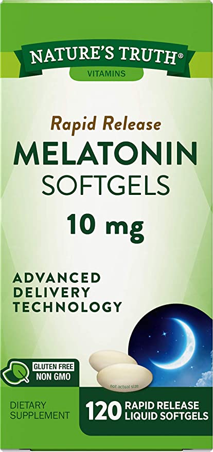 Nature's Truth Melatonin 10mg 120 Softgels