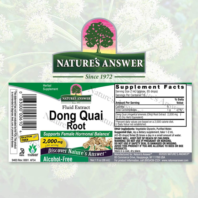 NATURES ANSWER DONG QUAI ROOT1Oz