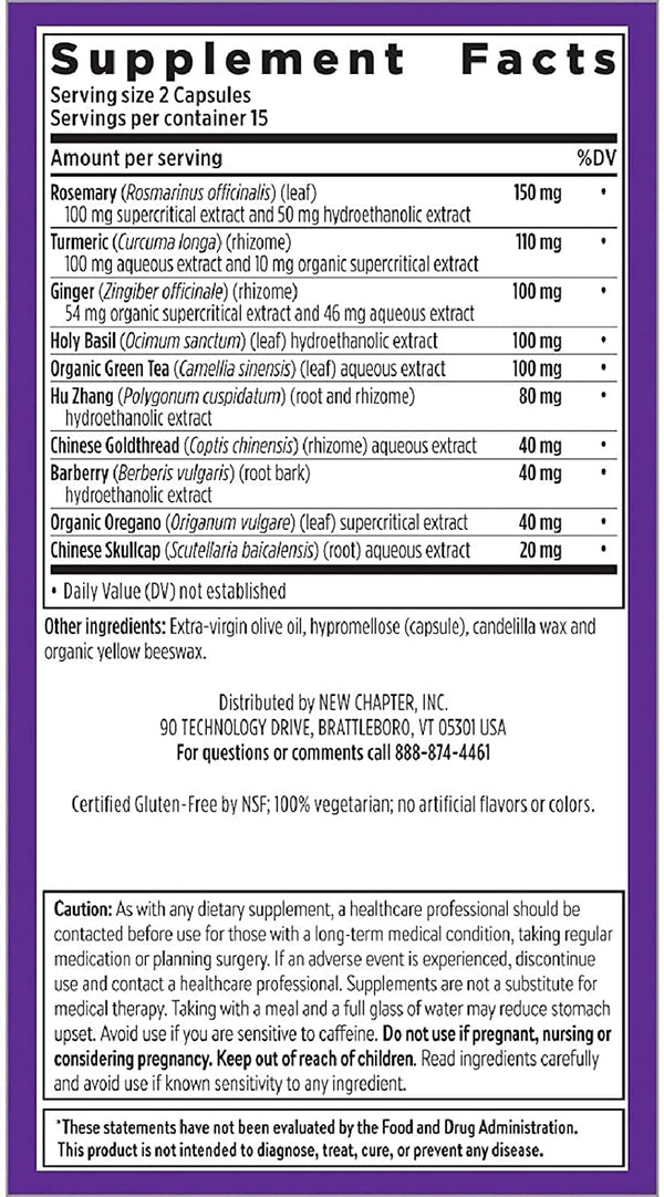 Nuevo capítulo Zyflamend 30 Cápsulas líquidas