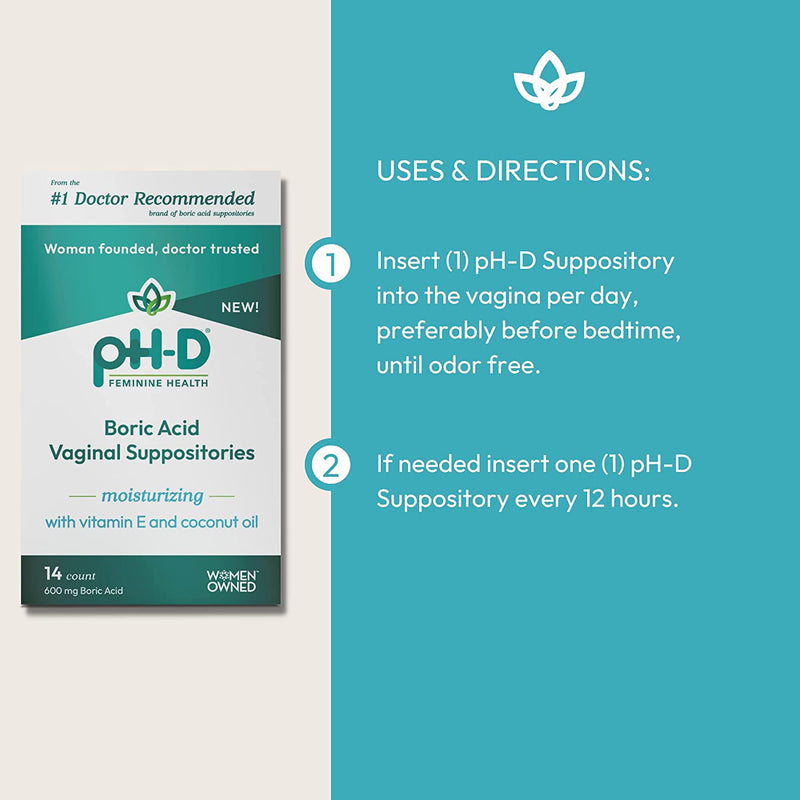 PH-D BORIC ACID VAGINAL SUPPOSIT X 14