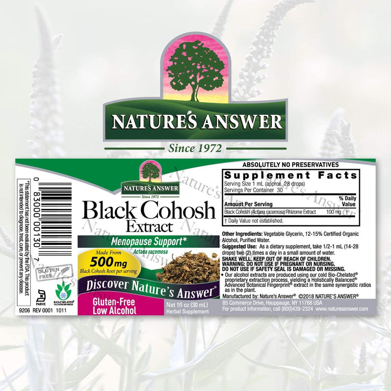 Naturación Responda Black Cohosh Extracto 1oz