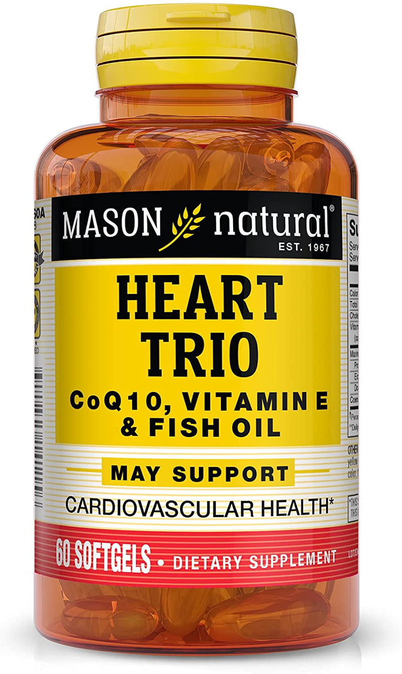 Mason Natural CoQ-10 Vitamin E Fish Oil 60 Gels